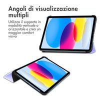 imoshion Cover a libro Trifold Apple iPad 11 (2025) 11 pollici A16 / iPad 10 (2022) 10.9 pollici - Lilla