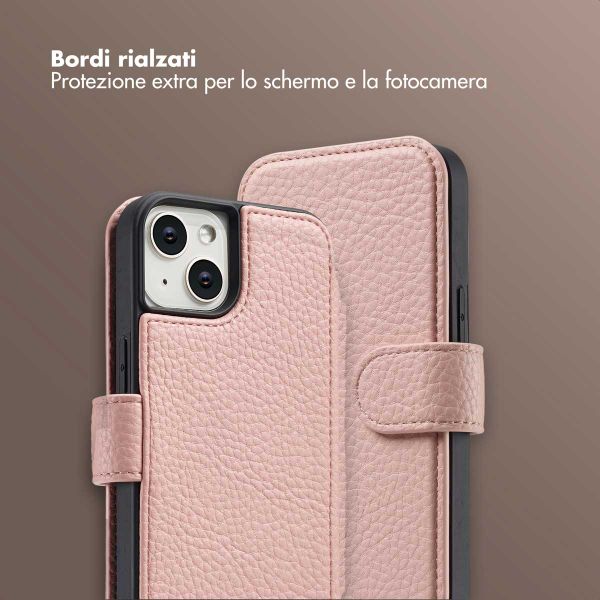 Selencia Cover Riva con MagSafe e cordino Apple iPhone 14 / 13 - Old Pink