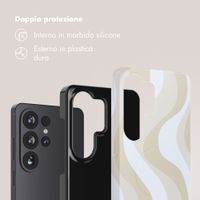 Selencia Cover Posteriore Vivid Samsung Galaxy S26 Ultra - Desert Waves Beige