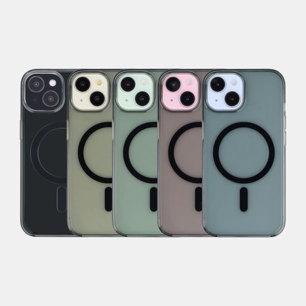 Accezz Lite custodia posteriore con MagSafe Apple iPhone 15 - Smokey Clear