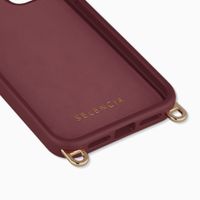 Selencia Cover posteriore Rivièra con MagSafe con ganci rimovibili Apple iPhone 11 - Bold Burgundy