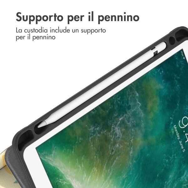 imoshion Cover Trifold Design Apple iPad 6 (2018) 9.7 pollici / iPad 5 (2017) 9.7 pollici / Air 2 (2014)/Air 1 (2013) - Citrus Dream