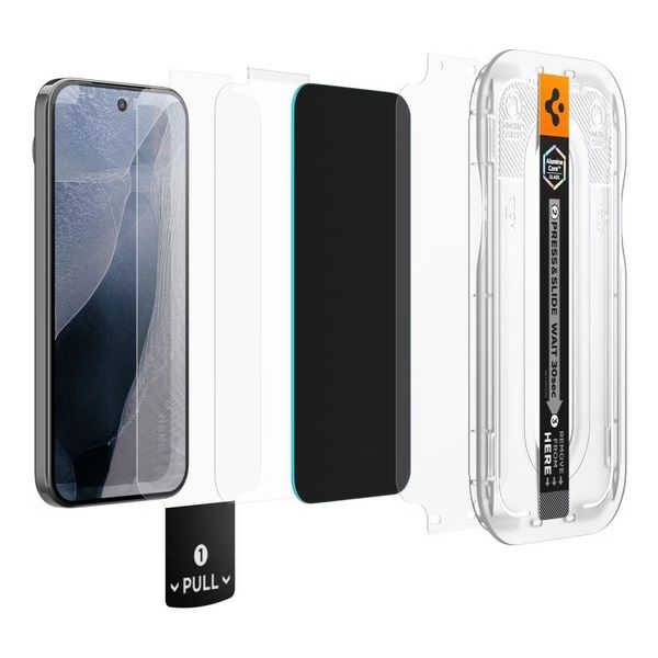 Spigen Vetro temperato privacy GLAStR EZ Fit + Applicatore - confezione da 2 Google Pixel 11 / 10