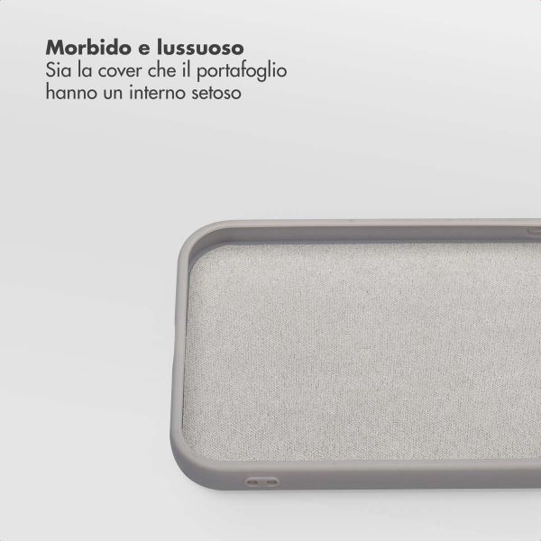 Selencia Libreria rimovibile Olyn con MagSafe Apple iPhone 15 - Grigio