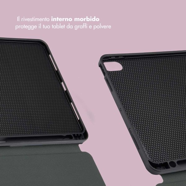 Selencia Cover per tablet Vivid Apple iPad 11 (2025) 11 pollici A16 / iPad 10 (2022) 10.9 pollici - Marble Plum