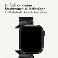 imoshion Milanees magnetisch bandje Apple Watch | 44/45/46/49 mm - Zwart
