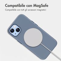 imoshion Cover posteriore Color con Thin MagSafe Ring Apple iPhone 14 / 13 - Blu scuro
