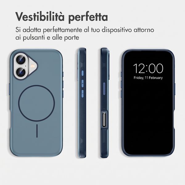 imoshion Cover posteriore Color con Thin MagSafe Ring Apple iPhone 17 - Blu scuro