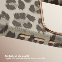 Selencia Cover Sabi Stampa pantera con MagSafe Apple iPhone 17 Pro - Soft Ivory
