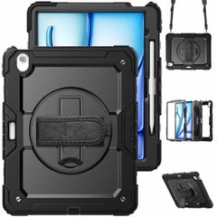 Accezz Cover Posteriore Resistente con tracolla Apple iPad Air 13 pollici (2026) M4 / (2025) M3 / (2024) M2 - Nero