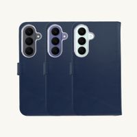 Selencia Cover a libro in vera pelle Samsung Galaxy S26 FE - Blu