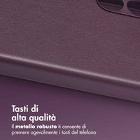 Accezz Cover in Pelle con MagSafe Samsung Galaxy S24 - Heath Purple