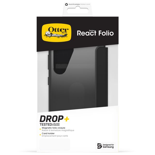 OtterBox Cover posteriore React Folio Samsung Galaxy S25 - Nero