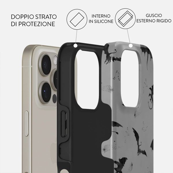 Burga Cover Posteriore Resistente con MagSafe Apple iPhone 16 Pro - Draco