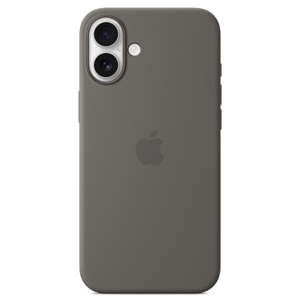 Apple Cover Posteriore in Silicone con MagSafe Apple iPhone 16 Plus - Stone Gray