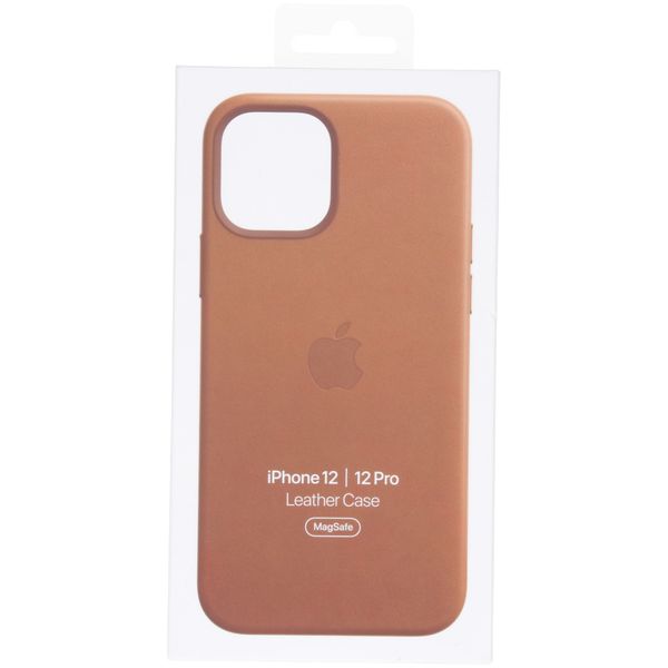 Apple Cover in Pelle MagSafe  iPhone 12 (Pro)  - Saddle Brown