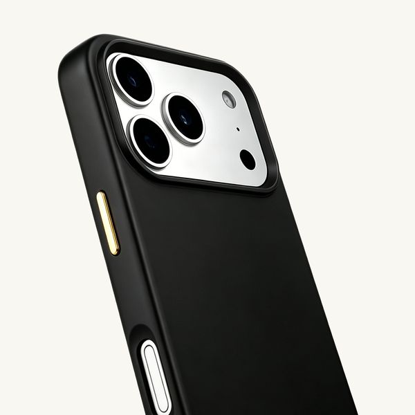 Selencia Cover posteriore Rivièra con MagSafe con ganci rimovibili Apple iPhone 17 Pro Max - Velvet Black
