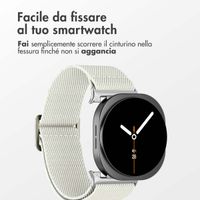 imoshion Cinturino in nylon elastico Samsung Galaxy Watch 8 (40/44mm) / Classic (46mm) - Beige