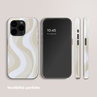 Selencia Cover posteriore Vivid con MagSafe Apple iPhone 15 Pro - Desert Waves Beige