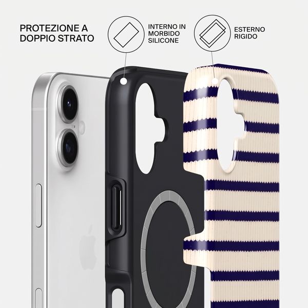 Burga Cover Posteriore Resistente con MagSafe Apple iPhone 17 - Old Money