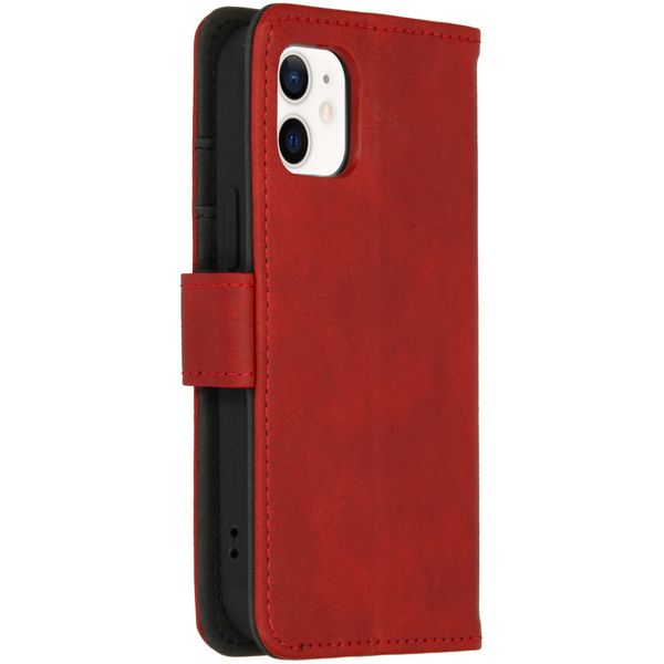 imoshion Cover a libro di Lusso Apple iPhone 12 Mini - Rosso