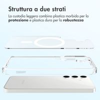 Accezz Cover posteriore Xtreme Impact con MagSafe Samsung Galaxy S25 FE - Trasparente