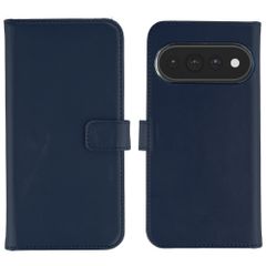 Selencia Cover a libro in vera pelle Google Pixel 11 / 11 Pro - Blu scuro