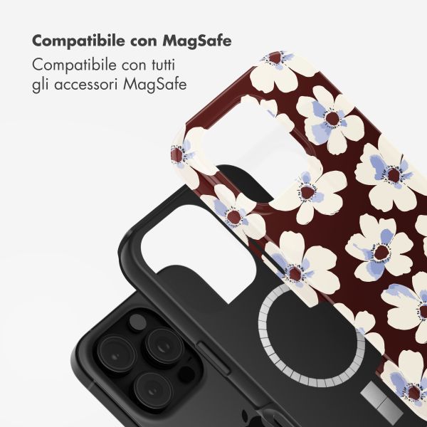 Selencia Cover posteriore Vivid con MagSafe Apple iPhone 16 Pro - Choco Flower Pop