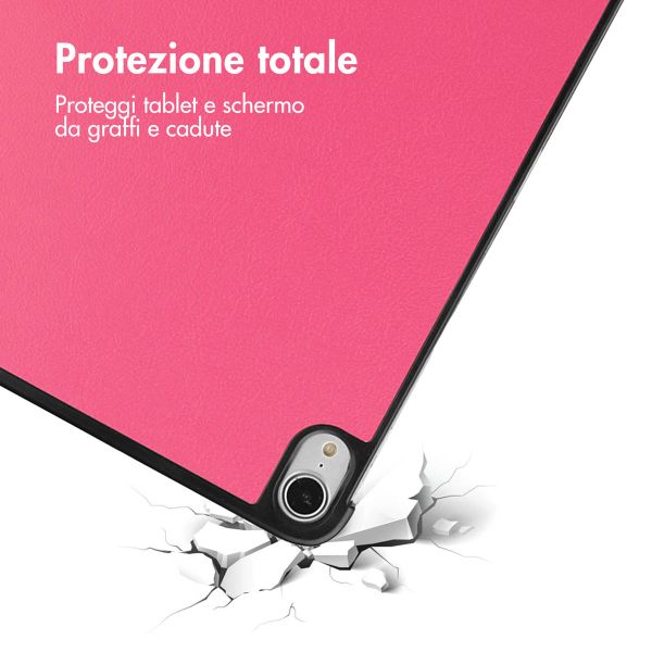 imoshion Cover a libro Trifold Apple iPad Air 11 pollici (2026) M4 / (2025) M3 / (2024) M2 / Air 5 (2022) / Air 4 (2020) - Pink
