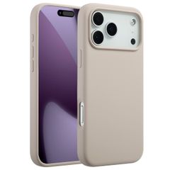 Accezz Cover in silicone liquido con MagSafe Apple iPhone 17 Pro Max - Stone
