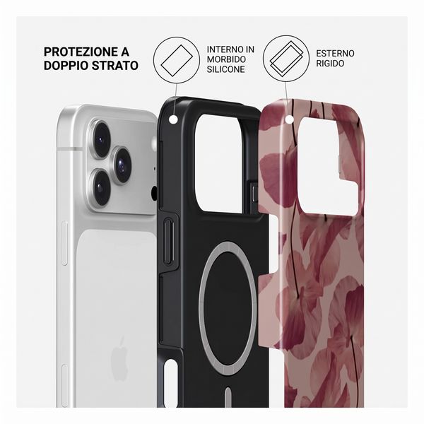 Burga Cover Posteriore Resistente con MagSafe Apple iPhone 18 Pro - Tender Kiss