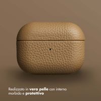 Accezz Cover in vera pelle  Apple Airpods Pro - Taupe
