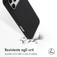 Accezz Cover in silicone liquido con MagSafe Apple iPhone 17 Pro Max - Nero
