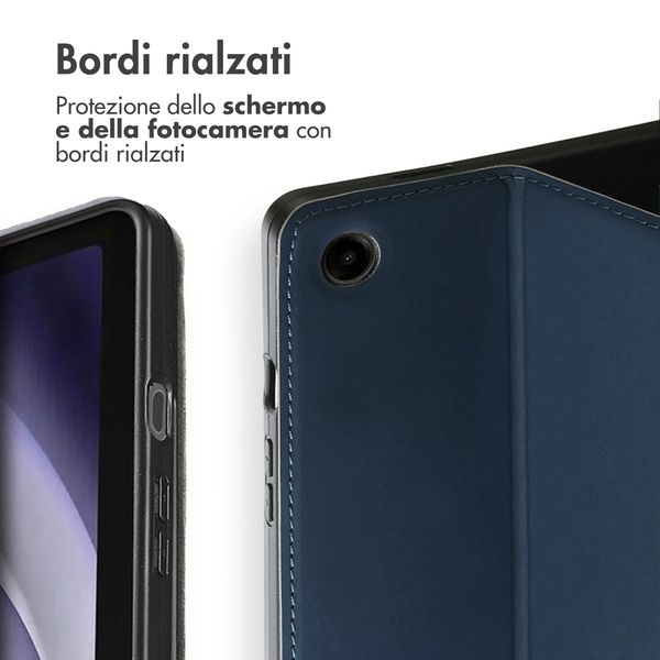 Accezz Cover Tablet Classica Samsung Galaxy Tab A9 Plus - Blu scuro