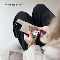 Selencia Cover per telefono Nova con cordino e portacarte Apple iPhone 14 - Beige