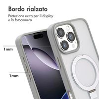 Accezz Cover con anello e supporto con MagSafe Apple iPhone 16 Pro Max - Grigio