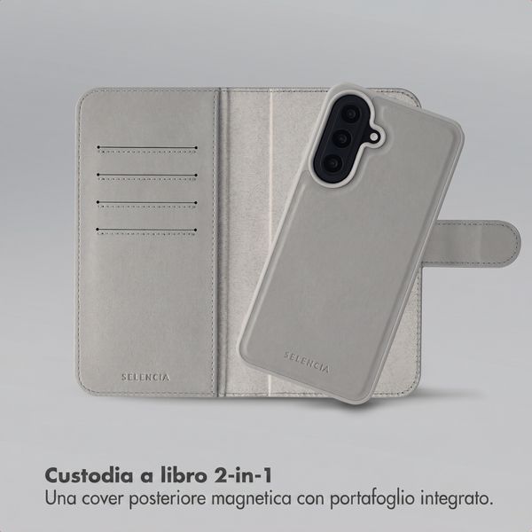 Selencia Libreria rimovibile Olyn con MagSafe Samsung Galaxy A57 (5G) - Grigio