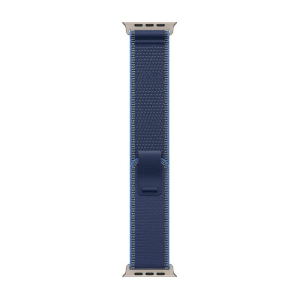 Apple Cinturino Trail Loop Apple Watch | 44/45/46/49 mm - Taglia S/M - Blue / Bright Blue Natural Titanium