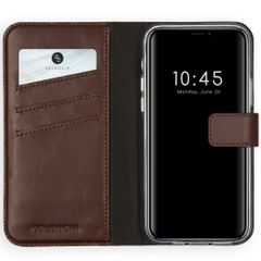 Selencia Cover a libro in vera pelle Apple iPhone 12 Pro Max - Marrone