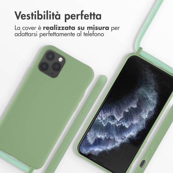 imoshion Cover in Silicone con Cordino Apple iPhone 11 Pro - Verde