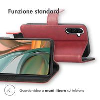 imoshion Cover a libro di Lusso Samsung Galaxy A36 - Rosso