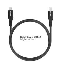 Accezz Cavo Lightning a USB-C – certificazione MFi – 1 metro – Nero