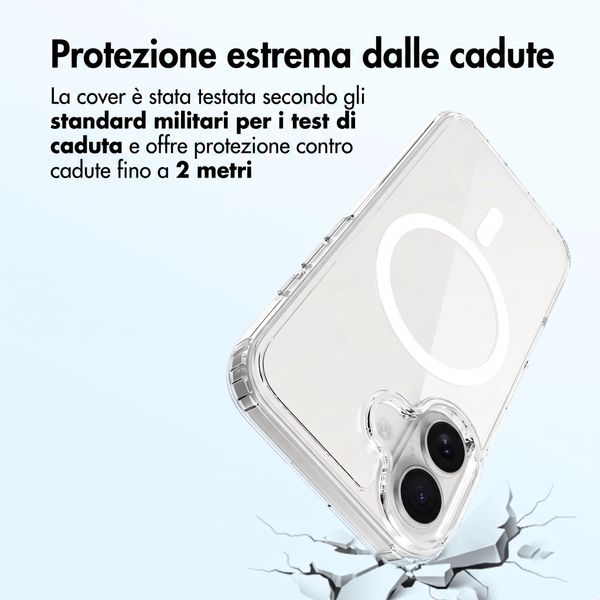 Accezz Cover posteriore Xtreme Impact con MagSafe Apple iPhone 16 - Trasparente
