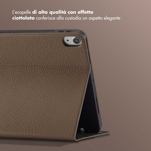 Selencia Cover Riva Apple iPad Air 11 pollici (2026) M4 / (2025) M3 / (2024) M2 / Air 5 (2022) / Air 4 (2020) - Mocha Brown