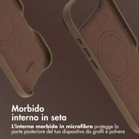 Accezz Cover in Pelle con MagSafe Apple iPhone Air - Marrone caffè