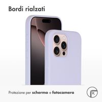 Accezz Cover in silicone liquido con MagSafe Apple iPhone 16 Pro Max - Viola