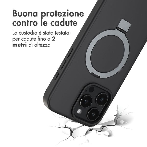Accezz Cover con anello e supporto con MagSafe Apple iPhone 16 Pro Max - Nero