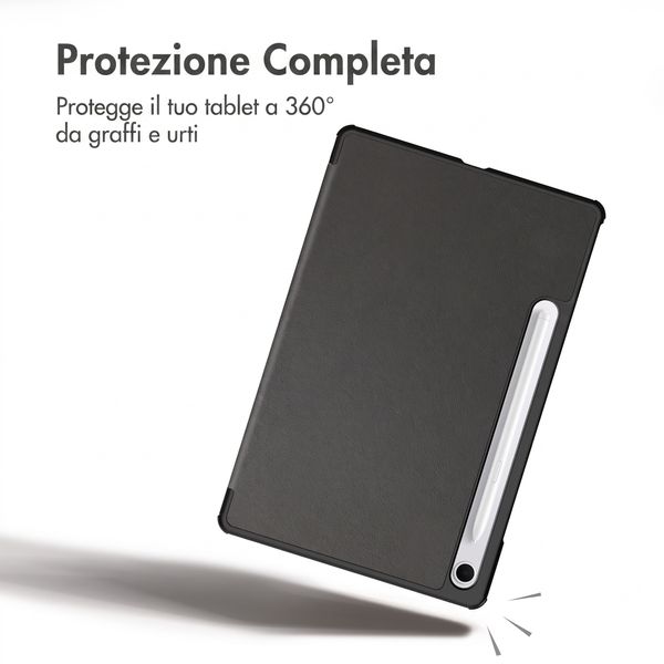 imoshion Cover a libro Trifold Samsung Galaxy Tab S9 11.0 pollici / S10 Lite / S10 FE / S9 FE 10.9 pollici - Nero