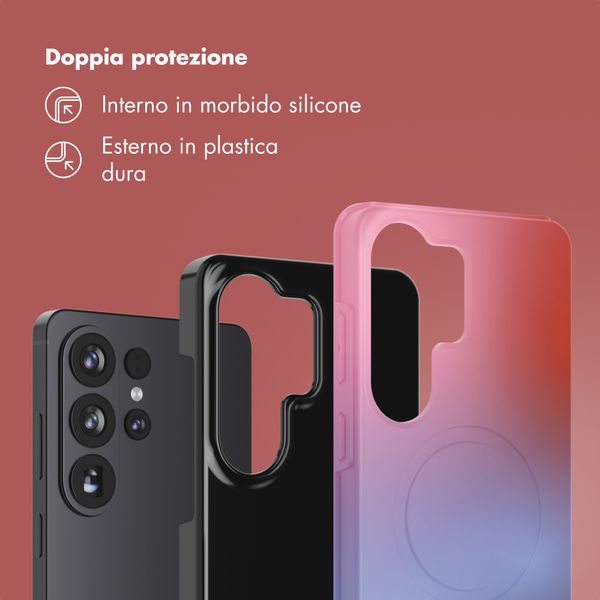 Selencia Cover Posteriore Vivid Samsung Galaxy S26 Ultra - Gradient Soft Blush