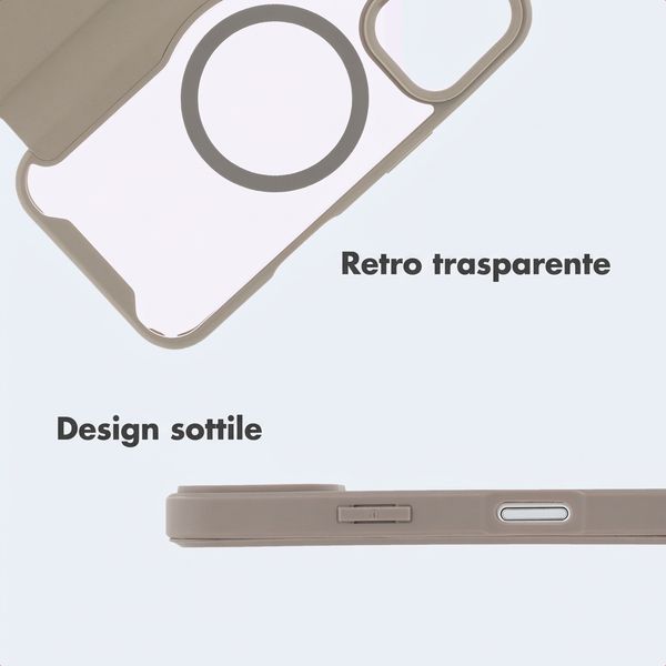 imoshion Bookcase trasparente con MagSafe Apple iPhone 16 - Beige